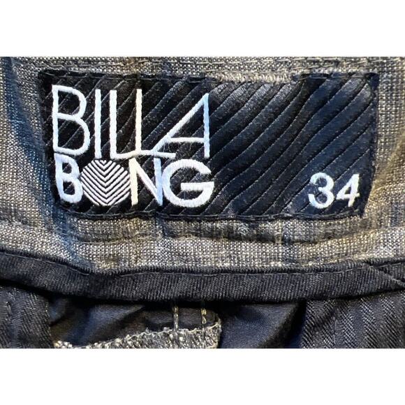 Billabong Men's 34‎ Gray Patterned Flat Front Casual Shorts Skate Surf - Picture 7 of 9